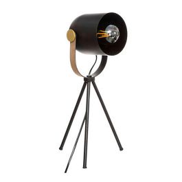 Atmosphera Lámpara de mesa trípode modelo Action, color negro, casquillo E27, potencia máxima 25W Precio: 22.58999941. SKU: S7910458