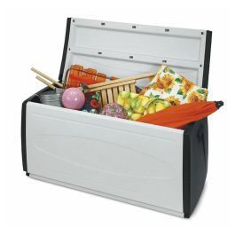 Terry Princeblack 120 Baúl de Resina 120x54x57 cm IPX3 Gris/Negro