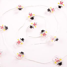 Guirnalda LED Interior 2M - Funciona con Pilas - Ideal para Decoración del Hogar y Crear Ambiente HO-XMAS-039-IP20-2M-WW