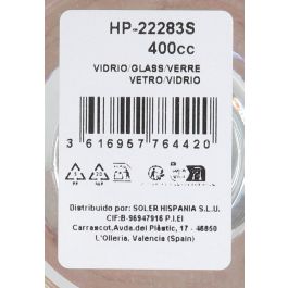 LAV Copa de Cerveza Misk 400 cc con Capacidad 400 ml, Ancho 8.5 cm, Alto 16.2 cm y Largo 6.8 cm (24 Unidades)