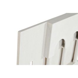 DKD Home Decor Decoración de Pared Scandi Blanco MDF 80x80x6.5 cm Arcos Escalera
