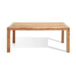 DKD Home Decor Mesa Comedor Alpino Sheesham Natural Marron 180 x 90 x 76 cm