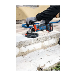 Bosch Professional Amoladora de hormigón a batería GBR 18V-15 S - Sin batería ni cargador - Incluye Maletín, Llave Inglesa, Broca y Muela Abrasiva AACBW95217