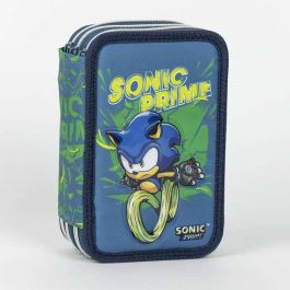 Plumier con accesorios sonic prime 12.5 x 6.5 x 19.5 cm