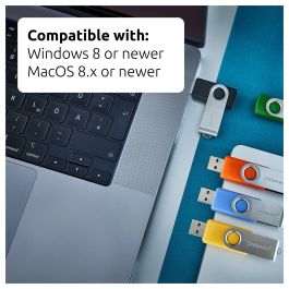 Intenso USB Stick 3.2 Multipack x5 256GB Office Line Memoria USB Giratoria Multicolor