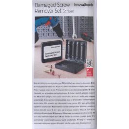 Brocas para Extraer Tornillos Dañados InnovaGoods 4 Unidades Brocas para Extraer Tornillos Dañados InnovaGoods 4 Unidades