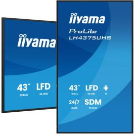 Iiyama LH4375UHS-B2AG Monitor Profesional 43" 4K UHD Android 11 IPS 24/7 500cd/m² HDMI DisplayPort VESA