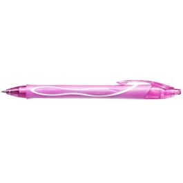 Boligrafo Bic Gelocity Quick Dry Retractil Tinta Gel Rosa Punta De 0,7 mm 12 unidades