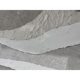 DKD Home Decor Cuadro Urban Abstracto de Lienzo y Aluminio, Beige y Blanco, 53 x 4 x 168 cm, Pack de 2 Unidades