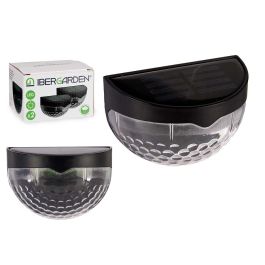 Set Luz Solar Exterior Pared Luz Fría Ibergarden 5x65x9 cm Negro (24 Unidades)