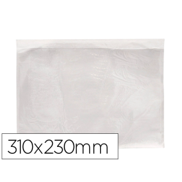 Q-connect Sobre Autoadhesivo Portadocumentos 310x230 mm Transparente Paquete 100 Unidades Precio: 23.68999952. SKU: B1EXRA6TK7