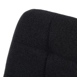 Taburete Negro Tejido-Metal Salón 45 X 55 X 92 cm