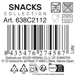 Bolsa Snacks Colores La Mediterranea Ø 12x6 cm (48 Unidades) Bolsa Snacks Colores La Mediterranea Ø 12x6 cm (48 Unidades)