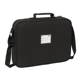 Cartera Escolar BlackFit8 Old school Negro Gris 38 x 28 x 6 cm