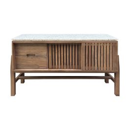 DKD Home Decor Consola Oriental Moderna de Terrazo y Madera de Acacia para Salón o Recibidor 125 cm Ancho x 46 cm Fondo x 92 cm Alto Precio: 616.49999972. SKU: B16GM2ZBQQ