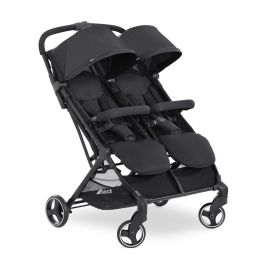 Hauck Cochecito Doble Swift X Duo Negro – Ultraligero, Compacto, Plegado con Una Mano, desde Nacimiento hasta 3 Años