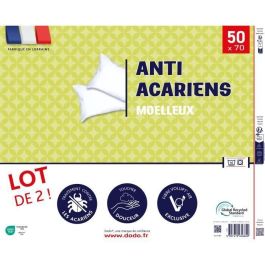 Dodo DOD3307419656840 Juego de 2 almohadas antiácaros 50x70 cm 100% Poliéster Dodo DOD3307419656840 Juego de 2 almohadas antiácaros 50x70 cm 100% Poliéster