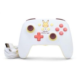 Power A 1522661-01 Mando con Cable Mejorado para Nintendo Switch - Diseño Pikachu, Botones Asignables, Cable USB-C 3m