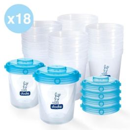 Dodie Juego de 18 Tarros Conservadores Comida Bebé, Herméticos, Apilables, Aptos Congelador, Microondas, Lavavajillas, Esterilizables. Precio: 44.89000054. SKU: B1K577R4EV