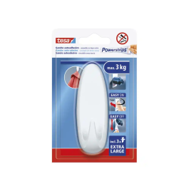 Tesa Powestrips XL Gancho Autoadhesivo Blanco Ovalado Soporta 3 kg Precio: 7.49999987. SKU: B1HEGJ3AAH