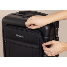 Numada 1200608 Maleta de cabina 38L negra rígida 55x35.5x23.5cm con cierre TSA y puerto USB