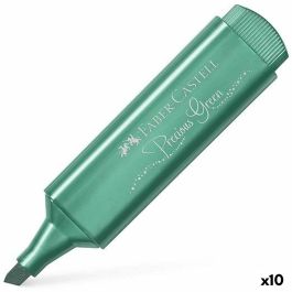 Caja de Marcadores Fluorescentes Faber Castell Textliner 46 154639/ 10 unidades/ Verde Metálico Precio: 13.59000005. SKU: S8421707