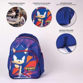 Cerdá Mochila Escolar Mediana Sonic Prime 42 cm Morada para Niños +3 Años Cerdá Mochila Escolar Mediana Sonic Prime 42 cm Morada para Niños +3 Años