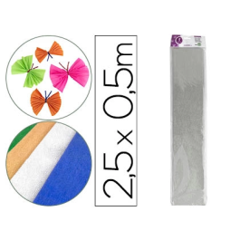 Liderpapel Papel Crespon Metalizado Plata 50 cm x 2.5m Precio: 5.50000055. SKU: B16EB2X6SZ