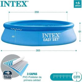 Piscina hinchable redonda easy set con depuradora filtro (capacidad 3077 litros) 305x61 cm