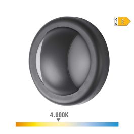 Edm Aplique LED Redondo 6W 250LM 4000K Luz Día Ø14x5,7cm IP65
