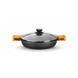 BRA AMERICA Cazuella Baja con Tapa 28 cm, Alto 7 cm, Capacidad 3.1 Litros para Cocina Precio: 81.78999961. SKU: B17SVVZQFA