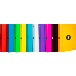 Antartik Carpeta 4 Anillas 40 mm Mixtas A4 Forrada Colores Surtidos