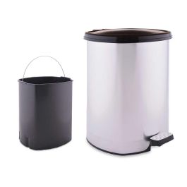 Papelera Plastico Pedal Plateada 20L Berilo 37X39CM (4 Unidades) Precio: 80.59000026. SKU: B19R8XTSVS