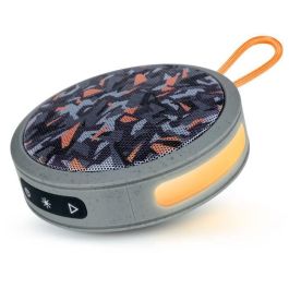 Bigben Party BIG3499550388251 Altavoz Bluetooth Redondo 15W con Correa y Efectos de Luz Camuflaje Gris Naranja Bigben Party BIG3499550388251 Altavoz Bluetooth Redondo 15W con Correa y Efectos de Luz Camuflaje Gris Naranja