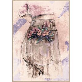 DKD Home Decor Cuadro Rosa 4.5 x 123 x 83 cm (2 Unidades) Estilo Escandinavo