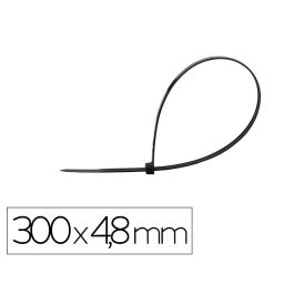 Q-Connect KF17188 Brida Negra 300x4,8 mm, 100 Unidades. Nylon de alta calidad, Ignífuga V-2, UV y exterior, Temp -40°C a +80°C. Precio: 5.50000055. SKU: B19KFX44CD