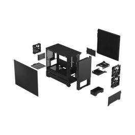 Fractal Design Pop Mini Silent Negro - Torre PC micro ATX/Mini-ITX, Negro, FD-C-POS1M-01