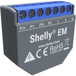 Shelly Relé WLAN Medidor de Corriente "EM" 2x 120A, Sin Abrazaderas, Función de Medición Precio: 60.5. SKU: B1E4AC5W35