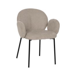 Silla Beige Tejido-Metal 66 X 60 X 79 cm