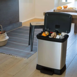 Curver Papelera con pedal Duo Déco 10 + 18 L - 39x29x50,5 cm