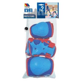 Set de protecciones azul 6 piezas talla m.