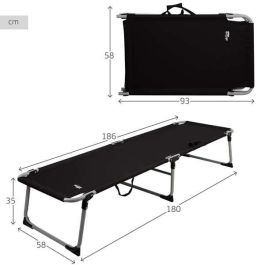 Cama plegable Aktive 186 x 35 x 58 cm