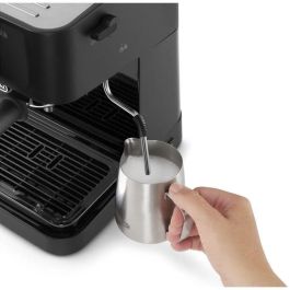 De'Longhi EC235.BK Máquina de espresso Solo con boquilla de vapor para capuchino, compatible con ESE 1 y 2 tazas - Negro