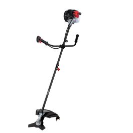 Scheppach BCH3300-100PB Desbrozadora de gasolina 2 tiempos 32,6cm³ con cabezal de hilo y cuchilla, ancho de corte 430-255mm, arnés.