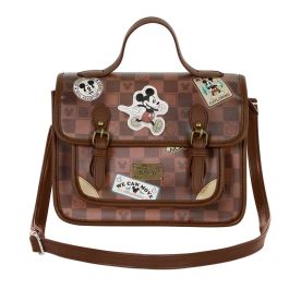 Bolso-Mochila Satchel Journey Disney Mickey Mouse Marrón