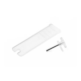 Inofix Colgador para cuadros simple transparente 3000-0, plástico/clavos acero, blister 10 unid.