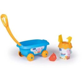 Smoby - Peppa Pig Chariog Gronishished: Bucket + Sieve + Shovel + Rake + Molde de arena Smoby - Peppa Pig Chariog Gronishished: Bucket + Sieve + Shovel + Rake + Molde de arena