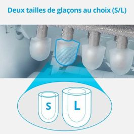 Medion MD17739 Máquina para hacer hielo rápida, produce cubitos de hielo en solo 6 a 12 minutos, con bandeja