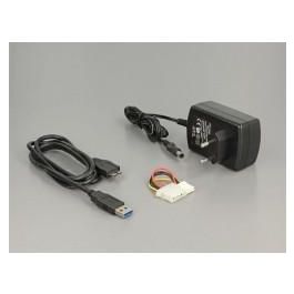 DELOCK Konverter USB 3.0 zu SATA 6 Gb/s / IDE 40 Pin / IDE 44 Pin mit Backup Funktion