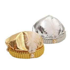 My Other Me Sombrero de Paje Dorado, Multicolor para Adulto, 58 cm
